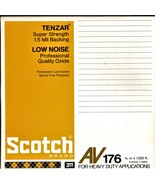Reel to Reel Tape Vintage Scotch 3M AV 176 Tenzar Low Noise Tape - $7.95