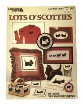 Leisure Arts Lots O&#39; Scotties Dogs 337 Needlework 1984 - $5.95