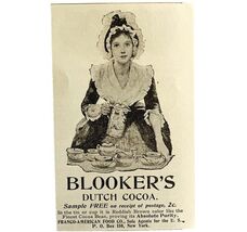Blookers Dutch Cocoa 1894 Advertisement Victorian Exposition Grand Prix ... - $28.01 CAD