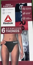 Reebok Women&#39;s 6 Pc Seamless Hipster Thong Underwear 2XL XXL  4 way stre... - £9.74 GBP