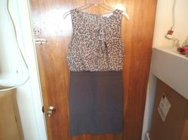 Ann Taylor Loft Size 6 Brown Multi Color Sleeveless Dress &quot; BEAUTIFUL IT... - £15.42 GBP