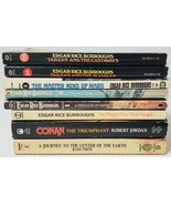Mixed Lot of 8 Vintage Edgar Rice Burroughs TARZAN Ballentine Jules Vern... - $22.00