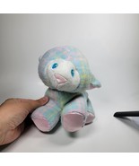 Playskool Lamb Snuzzles Plush Blue Plaid Lovey Stuffed Toy Satin Feet Vt... - €84,22 EUR