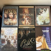 Christian DVD Lot 6 Bible Jesus War Christ Billy Graham David Testimony Faith - £11.72 GBP