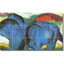 Franz Marc Horse Painting Ceramic Tile Mural P05713 - £114.35 GBP+