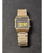 Vintage Seiko A159-5019-G Alarm Quartz Men&#39;s Wristwatch Working Battery - $89.05