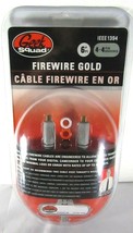 Firewire Gold 6 Feet - 6&#39; - 600603101748 - 4-4 Pin IEEE1394 GS-6FW44 Geek Squad - £7.91 GBP