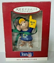 1996 Hallmark Keepsake  St. Louis Rams / LA Rams We&#39;re #1  Mouse Fan In Box U17 - £10.38 GBP