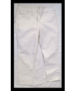 New York &amp; Company Women&#39;s Stretch Capri Crop Pants Size 6 White - $334.31 MXN