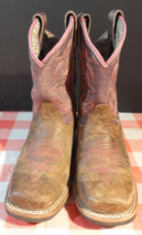 Dan Post Red And Brown Style DPC2947 Cowboy Western Boots Youth Size 9.5 D - $31.31