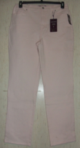 NWT WOMENS Gloria Vanderbilt Amanda LIGHT PINK TAPERED LEG JEANS  SIZE 12 - £26.12 GBP