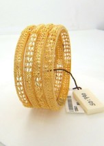 Fabulous traditional design 22 kt gold bangle bracelet kangan set 4pc. Handmade - £5,128.02 GBP