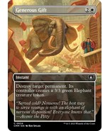 Generous Gift (Borderless) Commander Masters Regular - $37.49 MXN