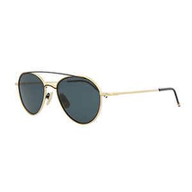 Thom Browne TB109 White Gold Black Iron Grey Sunglasses - $290.51