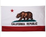 USA Premium Store 3x5 Polyester CALIFORNIA STATE FLAG CA USA Bear Repu... - £6.06 GBP