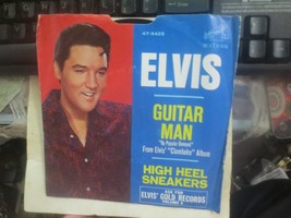 Elvis Presley Guitar Man/High Heel Sneakers 45 RPM 7&quot; RCA Victor 47-9425 Sleeve - £13.33 GBP