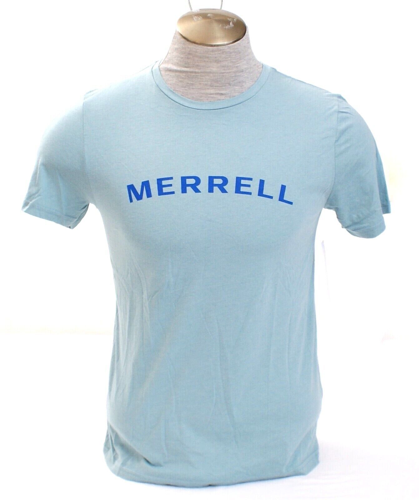 Merrell Slate Blue Signature Short Sleeve Tee T Shirt Men&#39;s  S  NWT - $26.24