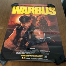 Original 1986 WARBUS  One Sheet Movie Poster VHS Release 26 x 40 Rolled ... - $29.69