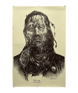 Vintage 1969 Indian Chief Brave On Satu With Strength Print Poster 35&quot; x... - €20,33 EUR