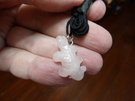 (an-liz-ur-10) baby Uromastyx lizard PINK gemstone carving PENDANT GEM n... - $7.70