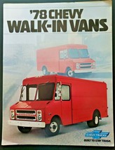 Original 1978 Chevrolet Chevy Walk -In Vans Trucks Dealer Sale Brochure CB - $12.99