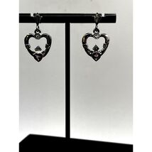 Vintage 925 Sterling Silver Amethyst Dangling Earrings - $28.46