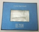 Oleg Cassini Crystal Cowboy Boot Paperweight New in Box - $9.76