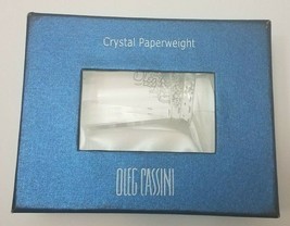 Oleg Cassini Crystal Cowboy Boot Paperweight New in Box - $9.76