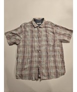 Tommy Bahama Shirt XXL/TTG, 100% Cotton, Short Sleeve, Multicolor-palm t... - $30.31