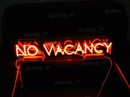 Rare New No Vacancy With switch on/off for word NO Acrylic Neon Light Sign 24" - $144.91