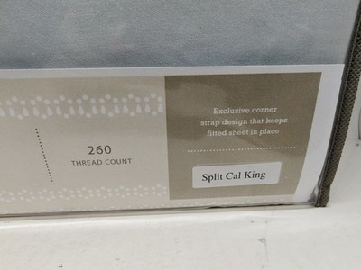 Tempur-Pedic Dream Fit Sheet Set Split California King New Sky Blue 100% Cotton Item image 2