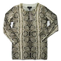 NWT J.Crew Tippi in Caramel Snake Print Merino Wool Knit Sweater XXS 2XS - £19.18 GBP