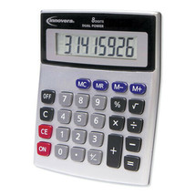 Innovera 15927 Dual Power 8 Digit LCD Display Cordless Desktop Calculator - $31.99