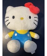 Sanrio Hello Kitt 8” Plush Classic Blue &amp; Yellow -Red Bow - €9,37 EUR