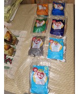 Ty Teenie Beanie Babies Lot of 7 McDonald&#39;s Happy Meal  Sealed In Orig P... - $34.64 CAD