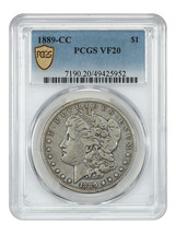 1889-CC $1 Pcgs VF20 - £1,803.32 GBP