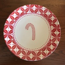 NEW Set of 4 Holiday Candy Cane Dessert Plates 8.25” Target Brand 2009 - £23.14 GBP