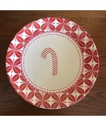 NEW Set of 4 Holiday Candy Cane Dessert Plates 8.25” Target Brand 2009 - £23.11 GBP