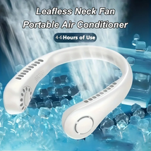 Portable  Mini Air Cooling Small Neck Fan USB Large Wind Bladeless Neck Fan - $18.69+