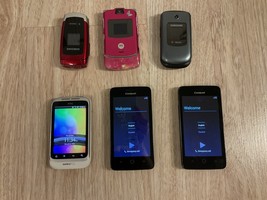 Lot of 6 , Phone Samsung, Motorola, Coolpad, HTC Metro PCS Not tested - £15.46 GBP