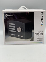 Polaroid PBT530 Wireless Bluetooth Portable Retro Speaker Black Silver NIB - £20.99 GBP