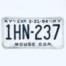 1994 United States Kentucky Base House Car License Plate 1HN-237 - $225.96 MXN