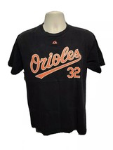 Majestic Baltimore Orioles #32 Matt Wieters Adult Medium Black TShirt - £11.68 GBP