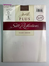 Hanes Plus Silk Reflections Silky Sheer Pantyhose PLUS PETITE Non Control Panty - £13.14 GBP
