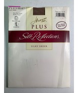Hanes Plus Silk Reflections Silky Sheer Pantyhose PLUS PETITE Non Contro... - £12.66 GBP