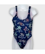 CHUBBIES The Electric Open Back One Piece Swimsuit Size Medium Neon Lights - $65.00 CAD