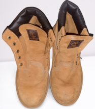 Timberland Youth Boy&#39;s Boots Waterproof Size 5 Nubuck wheat 10960 No laces - $20.00