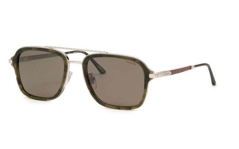 Chopard SCHG36 579P Shiny Palladium/Smoke Lens Sunglasses Authentic 55mm - £217.29 GBP