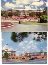 2 Postcards India Parliament House Central Secretariat New Delhi RPPC Unposted - £3.19 GBP