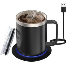 Self Heating Coffee Mug,12Oz Heated Mug With Double-Layer 18/8 Stainless Steel,1 - £44.73 GBP